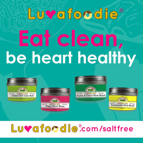 Luvafoodie Pack Four Heart Salt Free Spice Collection