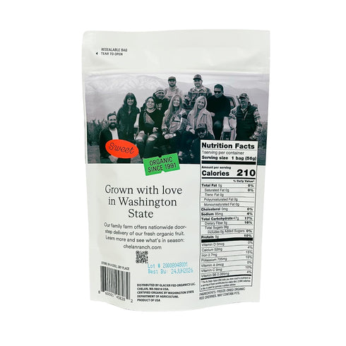 2 (3-Pack) Chelan Ranch Organics Freeze-Dried Organic Cherries, Non-GMO & Vegan, Ounce Bag