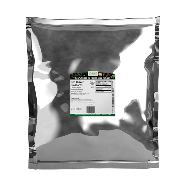 Frontier Co-op Organic Dried Whole Red Clover Blossoms, 8 oz, Bulk Bag