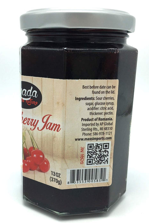 Livada 13oz (370g) (3) Sour Cherry Jam