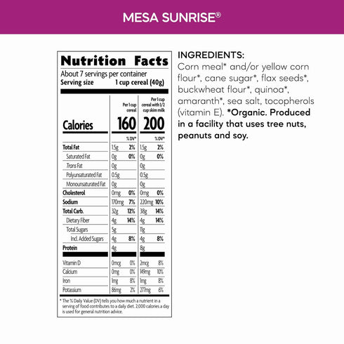 1 lb 10.4 oz Package, (Pack 3) Nature's Path Organic Cereal, Mesa Sunrise, Earth Friendly Gluten Free