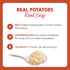 100% 4 4 (Pack 12) Idahoan Applewood Smoked Bacon Mashed Potatoes, Naturally Gluten-Free, Real Idaho Potatoes, servings