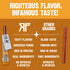 100% 8g 24 Count Righteous Felon Meat Sticks | Pasture Raised Pork | Protein per Stick | Keto, Gluten-Free, Low Sugar