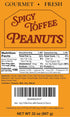 32 Spicy Toffee Peanuts, Cayenne Coated Butter Toffee Peanuts, Sweet and Spicy Snack Resealable Ounce