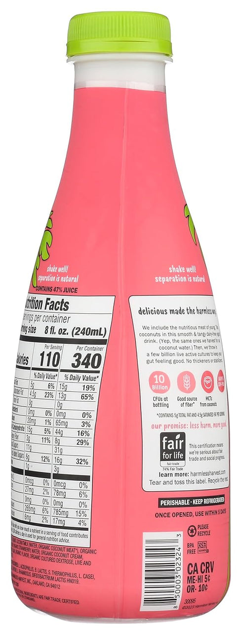 Harmless 24oz, 24 Oz Harvest Dairy-Free Drinkable Yogurt - Strawberry Fl