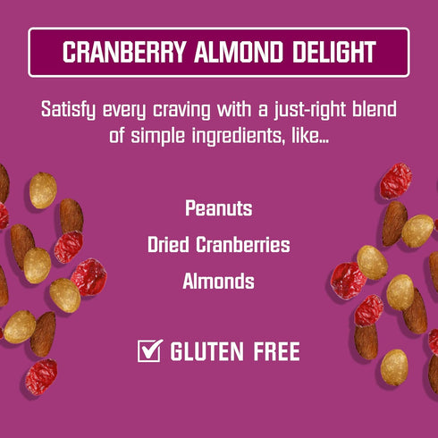 6oz (Pack 12) 6 oz Packs (Pack 12), Kar's Nuts Cranberry Almond Trail Mix Bag of Kars Nuts Cranberry Almond Delight