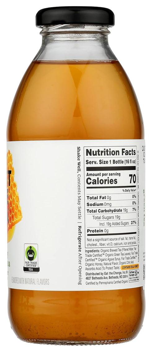 16 Oz Just Ice Tea, Tea Green Honey Organic, Fl