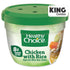 KING COMBOS 14 oz Pack (2) Healthy Choice Chicken With Rice Soup, Microwave Bowl, + QR Code