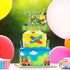 Happy 12th Birthday Building Block Cake Topper, Puzzle Games Boy's Party Decoration Supplies for Green Cake