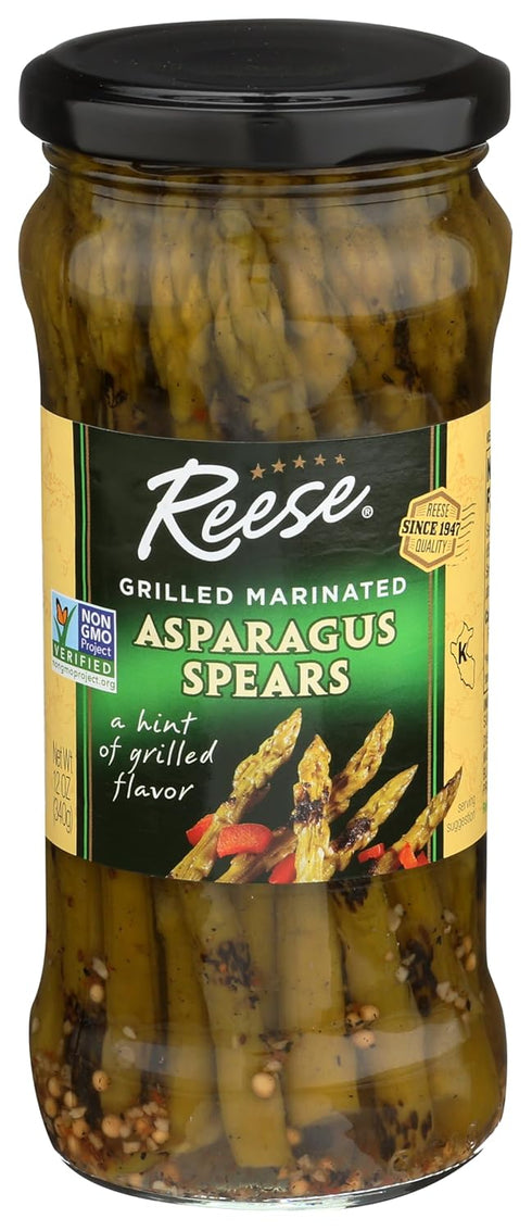 12 (Pack 2) Reese Grilled Marinated Asparagus Spears, Ounces