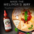 Pizza Hot Sauce, Melinda’s, Crushed Red Pepper, Fresh Ingredients, Cayenne Peppers, Garlic, Tomatoes, 12oz, 1 Pack