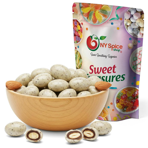 2 NY Spice Shop Coffee & Cream Almonds Candy - Pound Sweet Crunchy Coffee & Cream Almond Snack - FunTreats for Festive