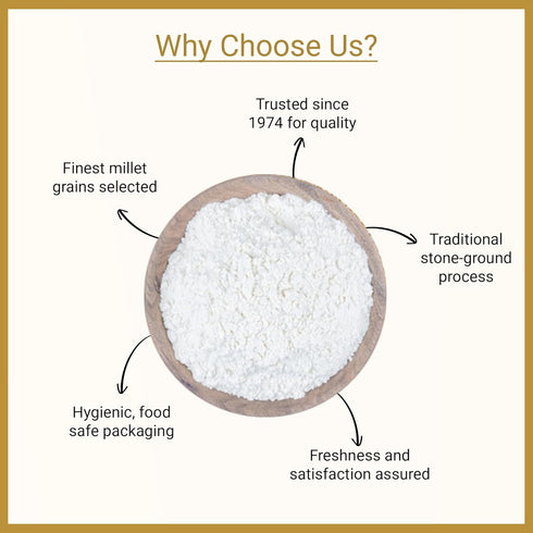 Jalpur 100% Stone Ground Millet Flour (Bajri) - Natural