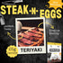 (25g 1.6oz Ovation Foods Steak-N-Eggs Beef Strips, Zero Sugar, High-Protein Jerky premium protein), Gluten Free, KETO