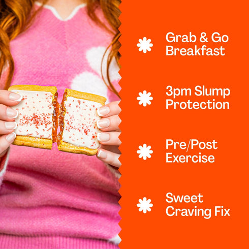 14g 4g 160 (8 Pack) Flings Protein Pastries Protein, Fiber, Calories Low Sugar Protein Snack Bars Gluten Free Frosted