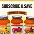 (25 Oz, Pack 2) Hoboken Farms Basil Marinara Sauce No Sugar Added, Low Sodium, Non-GMO, Preservative-Free, Low Carb