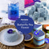 BLUE TEA Butterfly Pea Flower Tea, 3.52 Oz Loose, Antioxidant Rich, Caffeine Free Detox Tea