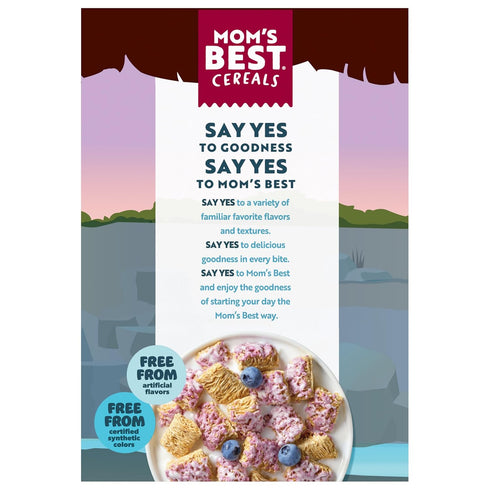 Mom's Best 22 oz Blueberry Wheatfuls Shredded Wheat Cereal, Made with Whole Grain, No Artificial Flavors