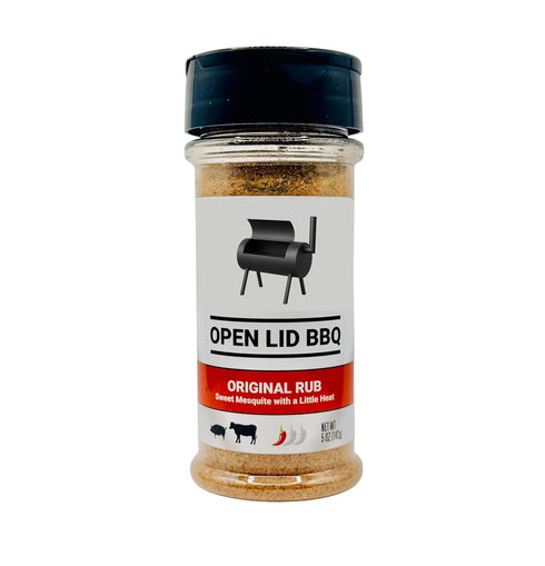 OPEN LID BBQ | Original Rub | Beef, Pork, Vegetables | 5.0 Ounces