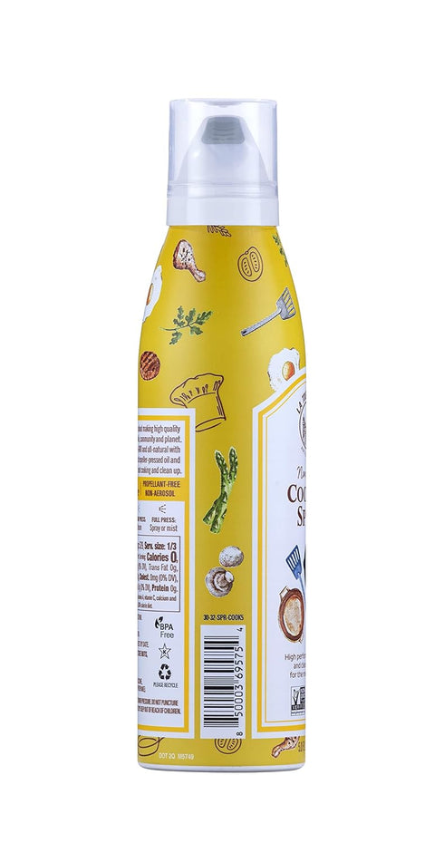 La Tourangelle Non Stick Cooking Spray - Expeller Pressed Oil, Non Aerosol for Medium to High Heat, 5 Fl Oz