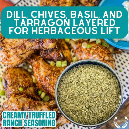 1.5 oz #602 Creamy Truffled Ranch Seasoning | All Natural | Non GMO | Gourmet Spice Mix | Artisanal Rub | | Small Batch