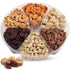 26oz 6 Easter Nut Gift Baskets, Mixed Nut Gift Box of Sectional Platter, Ideal Nut Assortment for Holidays, Birthdays