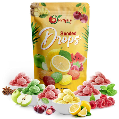 NY SPICE SHOP Mix Fruits Sanded Candy Drops - 3 Pound Old