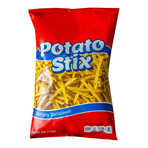4, 5.5oz Potato Stix - Real Fresh Potatoes - Crispy, Crunchy, Delicious Snack - Bags