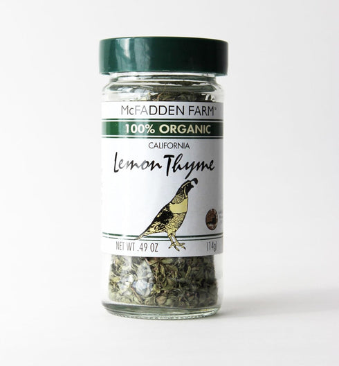 McFadden Farm Organic Lemon Thyme, Dried Herb, Grown and packed in the