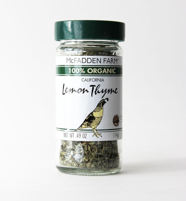 McFadden Farm Organic Lemon Thyme, Dried Herb, Grown and packed in the