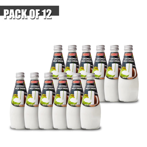 290mlPack 12 Parrot Coconut Milk Drink Original with Pulp