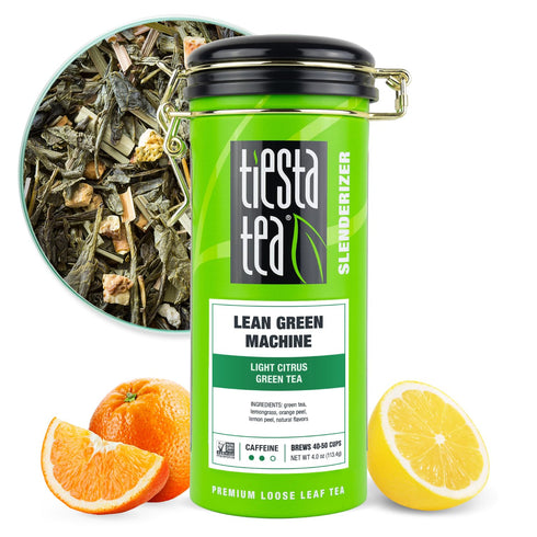 Tiesta Tea - Lean Green Machine, Loose Leaf, Light Citrus Green Tea,