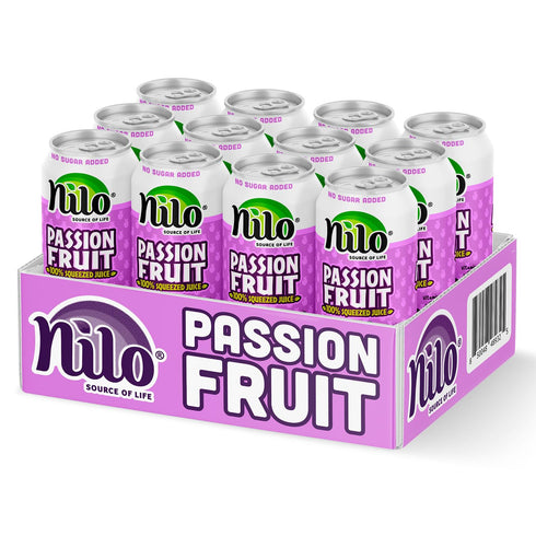 100% 16.57 oz (Pack 12) NILO Passion Fruit Juice | Squeezed Maracuya Passion Fruit | NO Sugar added | NOT From