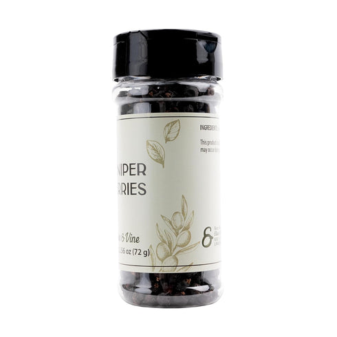 (2.56 Olive & Vine Juniper Berries, Earthy & Piney Flavor, Seasoning for Game Meats, Sauerkraut, Gin Infusions, Rich
