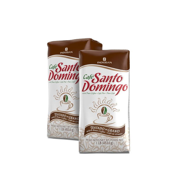 Caf Santo Domingo, 16 oz Bag, Whole Bean Coffee, Medium Roast -