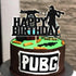 Video Game Happy Birthday Cake Topper, Funny Level Up Cake Decor for Game Controller Party Supplies