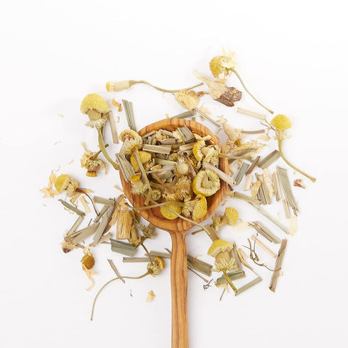 JusTea CHAMOMILE DREAM Loose Leaf Herbal Tea - Recyclable Refill Pouch, 40+ Cups, Caffeine Free
