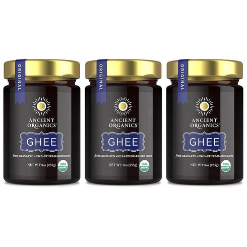 Ancient Organics Ghee - Organic Grass Fed Ghee Butter, Gluten Free, Clarified