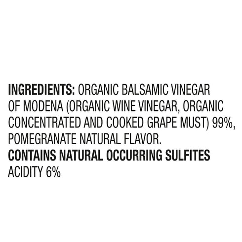 8.5 oz (Pack 2) Olidi Pomegranate Flavored Balsamic Vinegar of Modena of Perfect for Salad Dressing, Pasta Salad, Ice