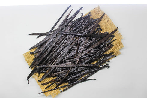 12 (12 Plump Tahitian Vanilla Beans for Making Vanilla Extract, Grade A, From Papua, Perfect Homemade Extract, baking