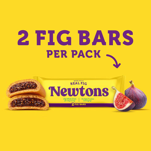 Fig Newtons 40 Packs (2 Pack, 4 Newtons Fig Bars, Soft Fruit Chewy Cookies, Snack Per Boxes)