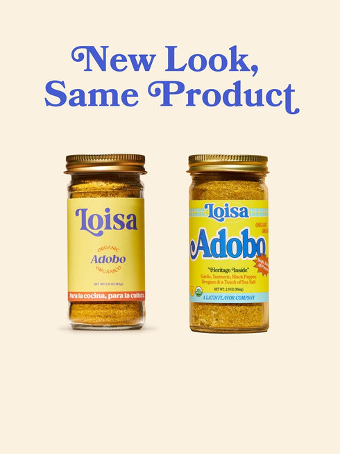 Loisa Adobo + Sazon Duo - USDA Organic, Non-GMO, No-MSG, No Preservatives, No Artificial Coloring, No Artificial