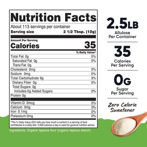 (2.5 LB) Nutricost Organic Tapioca Flour - Gluten-Free, Non-GMO