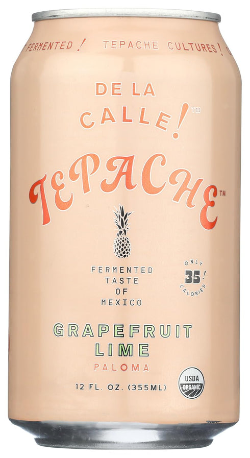 De La Calle, Tepache Grapefruit Lime Paloma Organic, 12 Fl Oz
