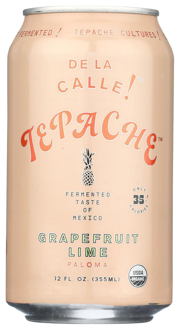 De La Calle, Tepache Grapefruit Lime Paloma Organic, 12 Fl Oz