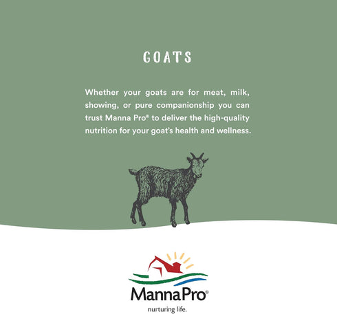 4 lbs Manna Pro Goat Kid Milk Replacer, High in Protein to Support Growth, Powered by Opti-Gut to Support Gut Health
