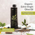 Yolioo 100% (26.4oz) Italian Organic Olive Oil Extra Virgin | Polyphenol Rich Extra Virgin Olive Oil Cold Pressed EVOO