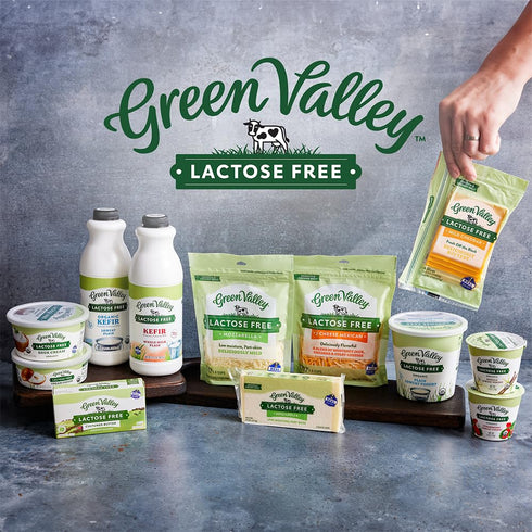 Green Valley Creamery 24 Green Valley Lactose Free Organic Lowfat Plain Yogurt, Ounce