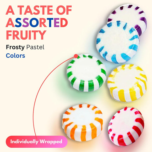 Swirls.170 Count (855g) Fresh Finest Bulk Starlights Candies - Fruity Starlight of Assorted Fruit Flavors.