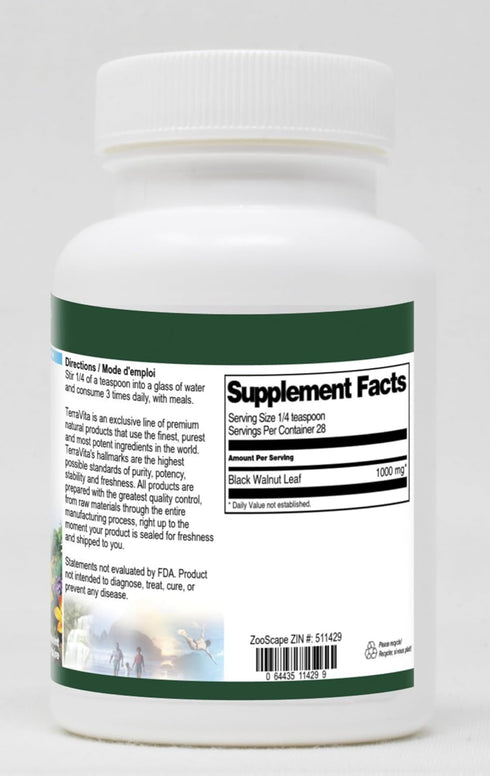 Terravita (1 oz, 511429) Black Walnut Leaf Powder ZIN:
